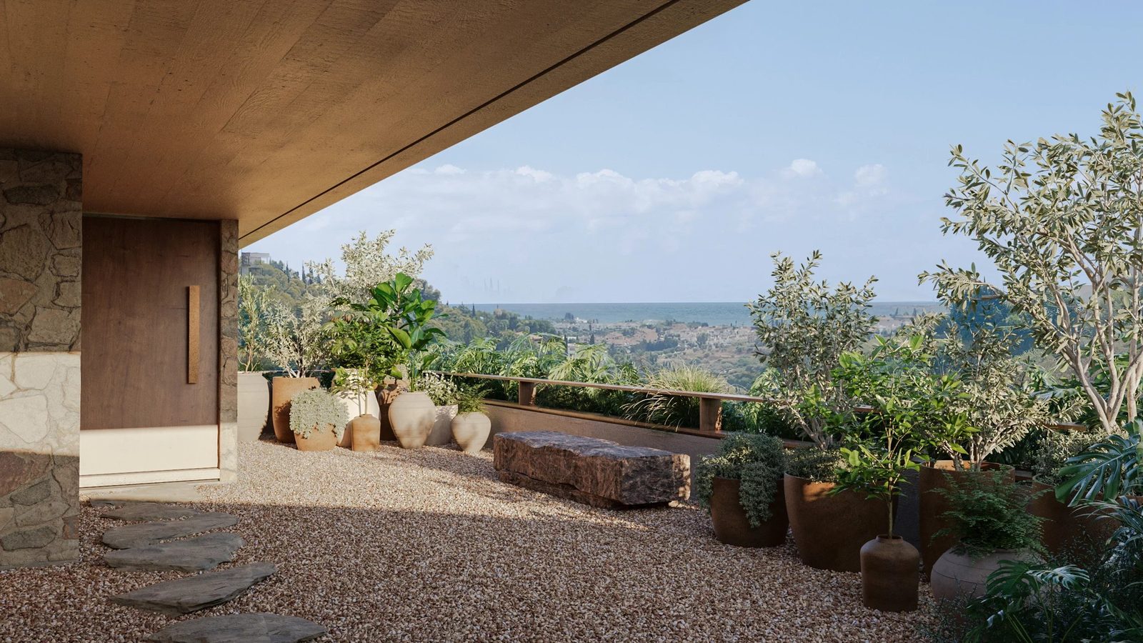 Terrace with sea view